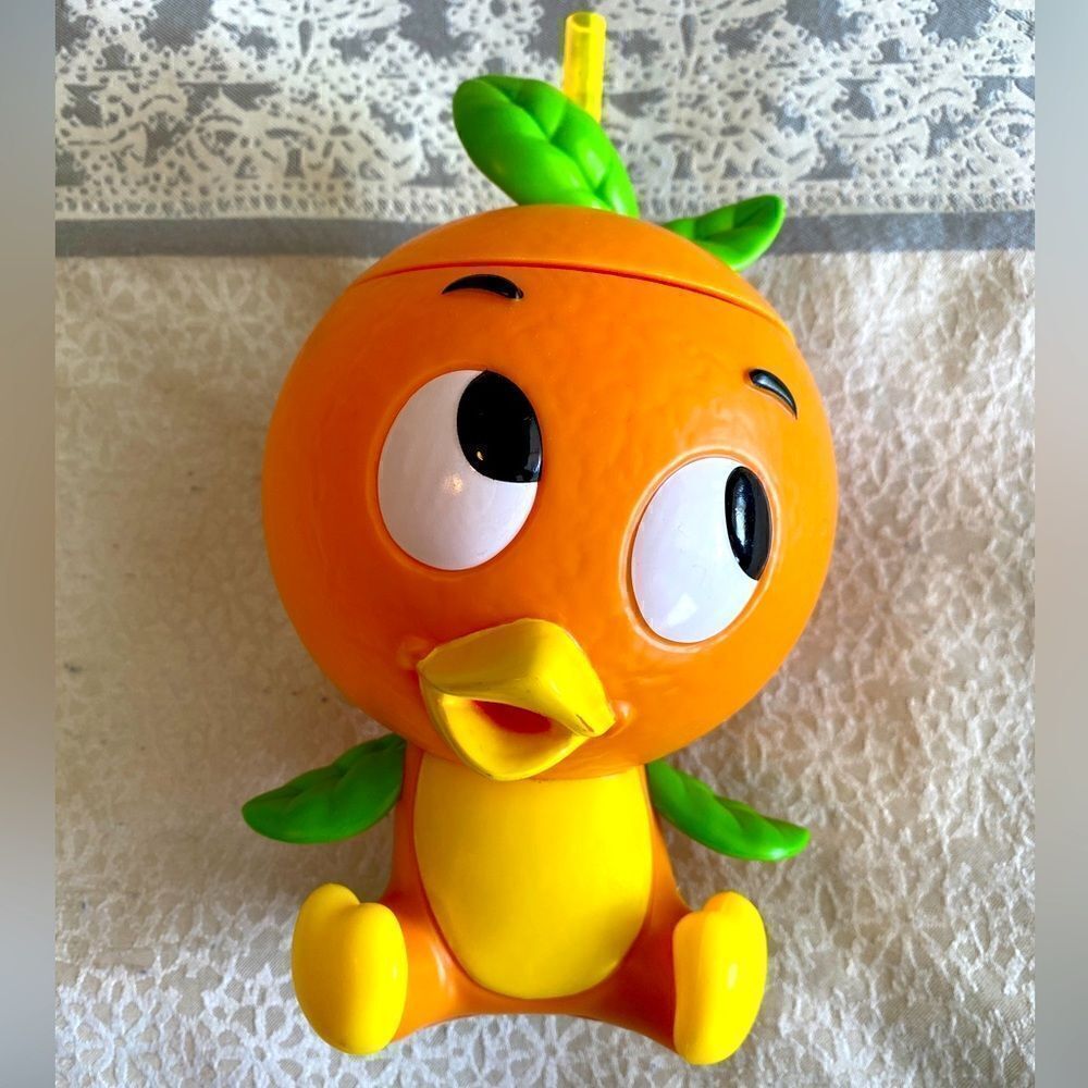 Disney Parks Epcot Orange Bird Sippy Cup with Straw